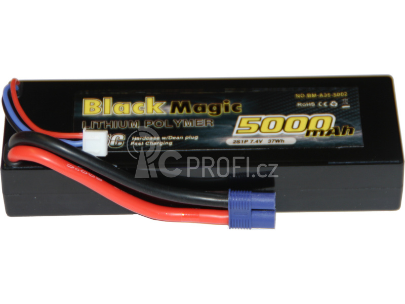 Black Magic LiPol Car 7.4V 5000mAh 35C EC3