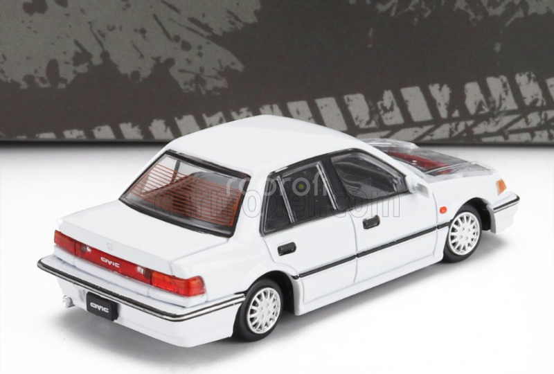 Bm-creations Honda Civic Ef2 With Accessories 1991 1:64 Bílá
