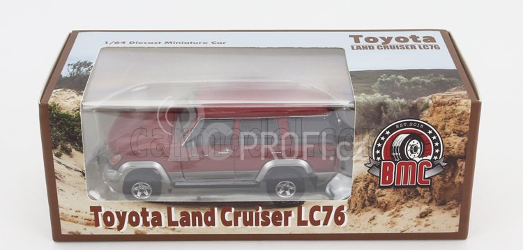 Bm-creations Toyota Land Cruiser Lc76 2014 1:64 Červená Stříbrná