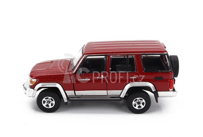 Bm-creations Toyota Land Cruiser Lc76 2014 1:64 Červená Stříbrná