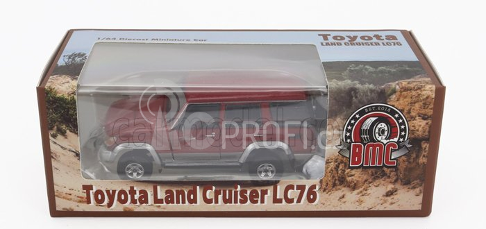 Bm-creations Toyota Land Cruiser Lc76 2014 1:64 Červená Stříbrná