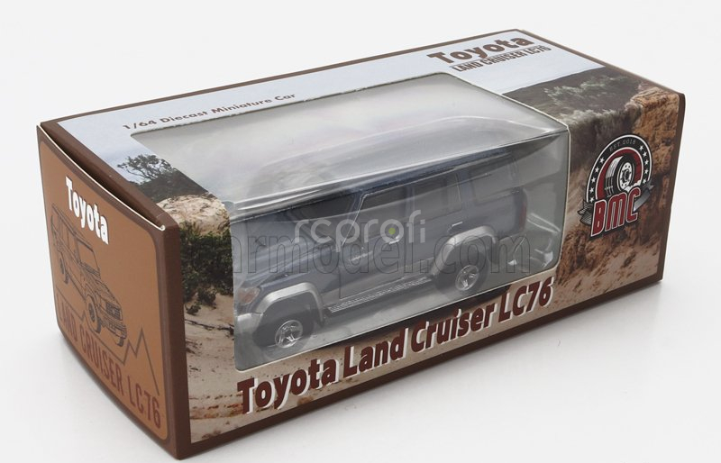 Bm-creations Toyota Land Cruiser Lc76 2014 1:64 Modrá Stříbrná