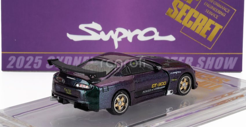 Bm-creations Toyota Supra Gt 300 Top Secret Custom Coupe 2001 1:64 Zelená Fialová