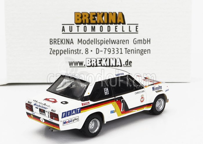 Brekina plast Fiat 131 Abarth N 1 1:87, bílá