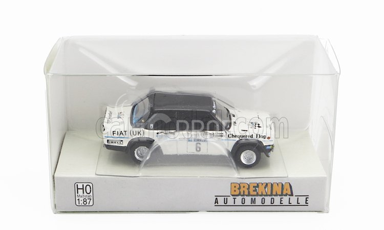 Brekina plast Fiat 131 Abarth N 6 Rally Rac Lombard 1977 1:87, bílá
