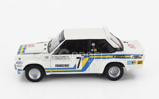 Brekina plast Fiat 131 Abarth Team Svenska Fiat N 7 1:87, bílá