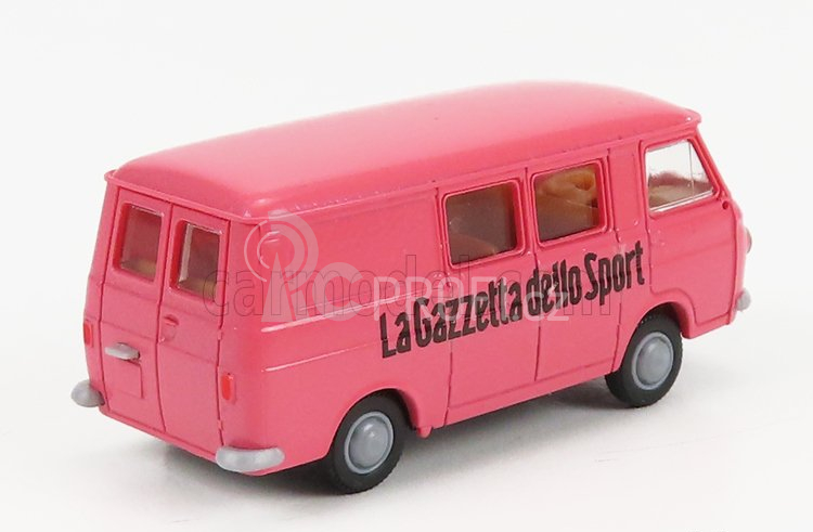 Brekina plast Fiat 238 Half Van La Gazzetta Dello Sport 1969 1:87 Pink