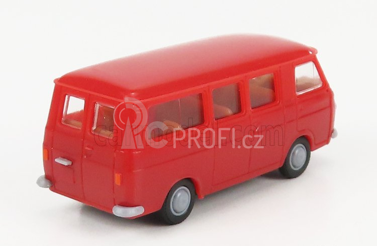 Brekina plast Fiat 238 Minibus 1969 1:87 Red