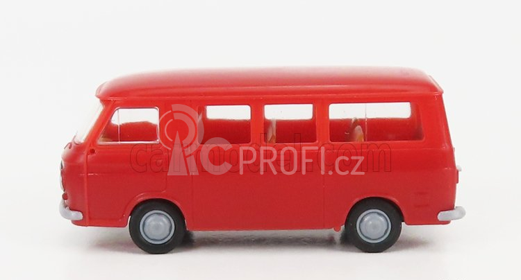 Brekina plast Fiat 238 Minibus 1969 1:87 Red