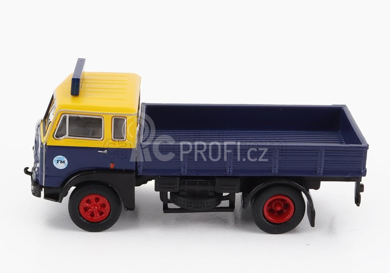 Brekina plast Fiat 642 Truck Pianale Frans Maas 1962 1:87 Modrá Žlutá