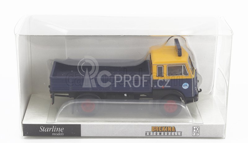 Brekina plast Fiat 642 Truck Pianale Frans Maas 1962 1:87 Modrá Žlutá