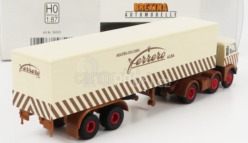 Brekina plast Fiat 690 T Truck 3-assi Telonato Industria Dolciaria Ferrero 1960 1:87