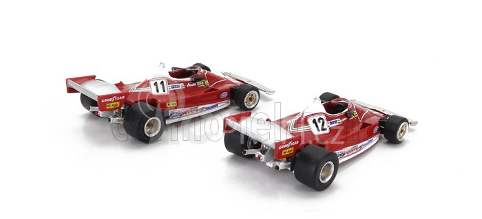 Brekina plast Fiat 691 T Truck Car Transporter Assistance Set 1:87, červená