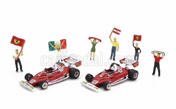 Brekina plast Fiat 691 T Truck Car Transporter Assistance Set 1:87, červená