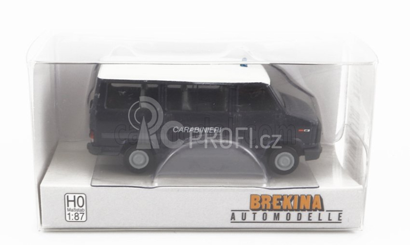 Brekina plast Fiat Ducato Minibus Carabinieri 1981 1:87 Modrá Bílá