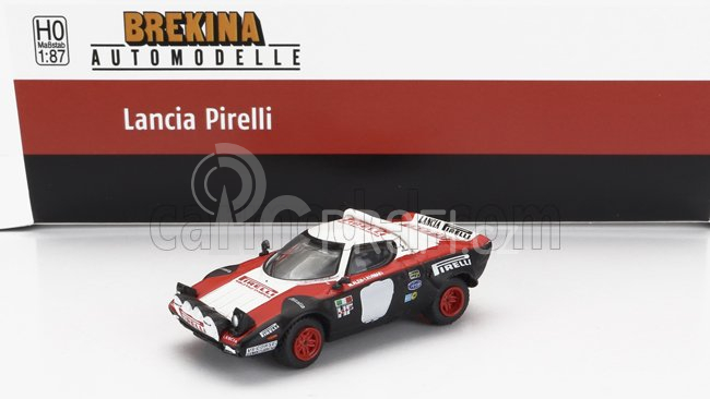 Brekina plast Lancia Set Fiat 238 Van Assistance + 2x Stratos Hf Pirelli (night Version) N 4 N 0 Rally 1978 1:87 Černá Červená Bílá