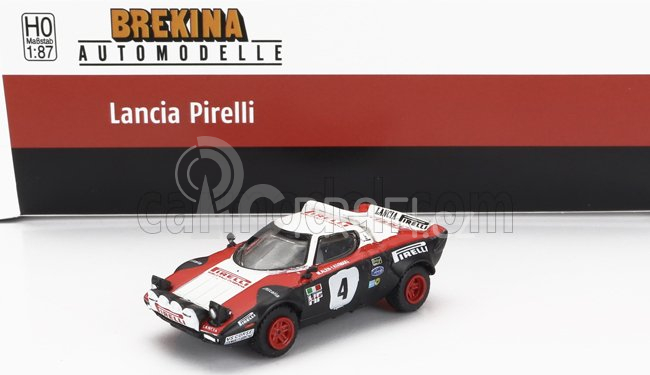 Brekina plast Lancia Set Fiat 238 Van Assistance + 2x Stratos Hf Pirelli (night Version) N 4 N 0 Rally 1978 1:87 Černá Červená Bílá