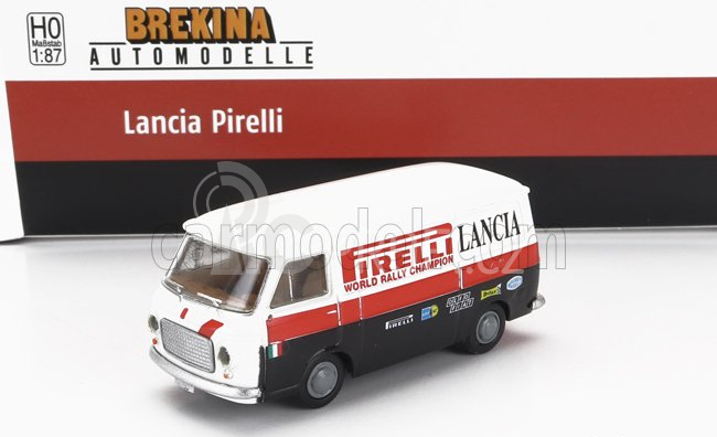 Brekina plast Lancia Set Fiat 238 Van Assistance + 2x Stratos Hf Pirelli (night Version) N 4 N 0 Rally 1978 1:87 Černá Červená Bílá