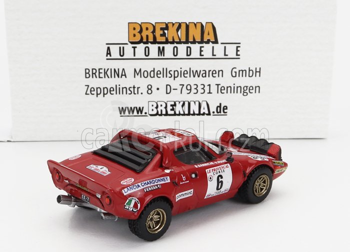 Brekina plast Lancia Stratos Hf (night Version) N 6 1:87, červená