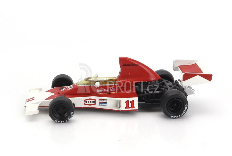 Brekina plast Mclaren F1  Ford M23 N 11 World Champion Season 1976 James Hunt 1:87 Červená Bílá