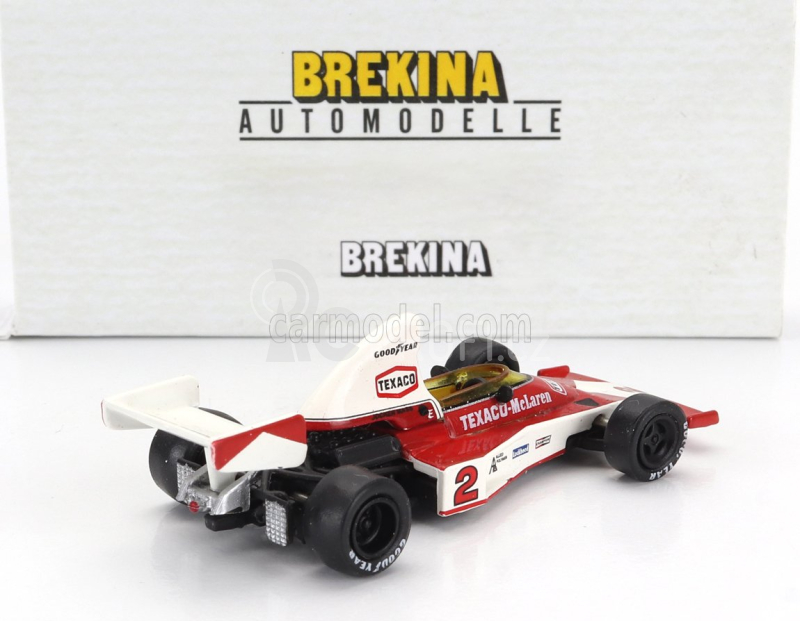 Brekina plast Mclaren F1  Ford M23 N 2 Season 1976 Jochen Mass 1:87 Červená Bílá