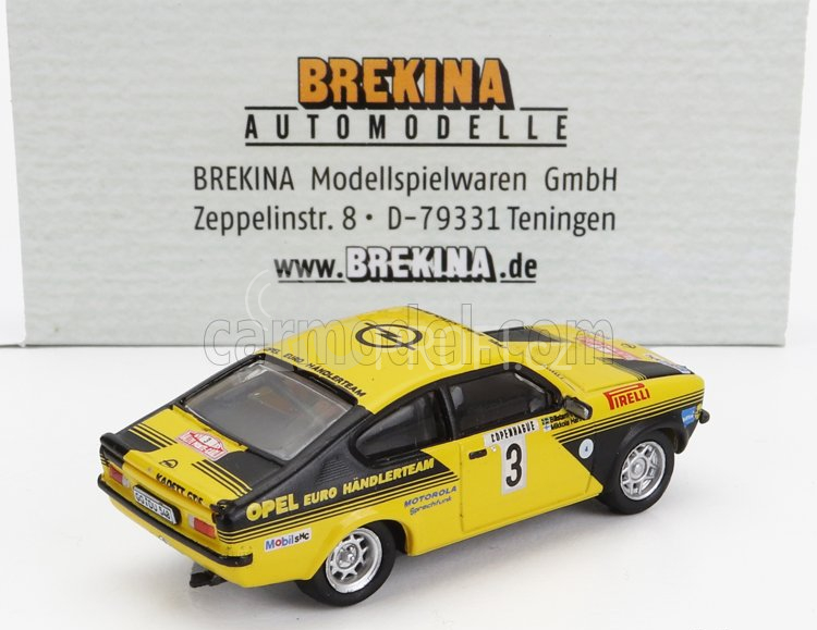 Brekina plast Opel Kadett C Gt/e (night Version) N 3 1:87, žlutá