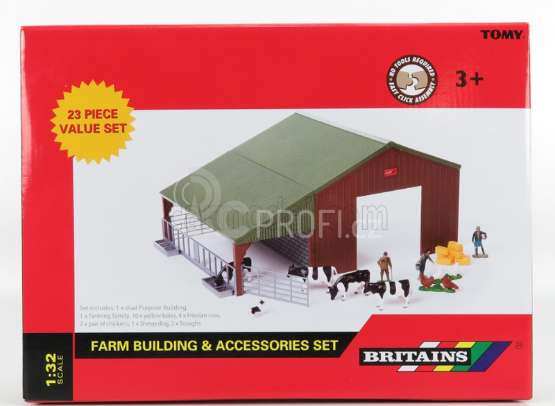 Britains Accessories Farm Building - Diorama Stalla Con Animali 1:32 Různé
