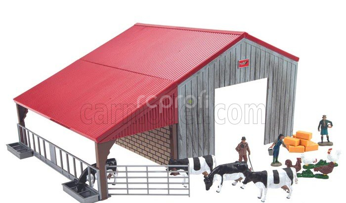 Britains Accessories Farm Building - Diorama Stalla Con Animali 1:32 Různé