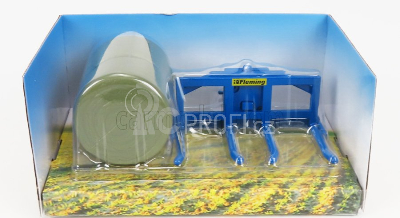 Britains Accessories Fleming Double Bale Lifter - Balla Di Fieno 1:32 Blue