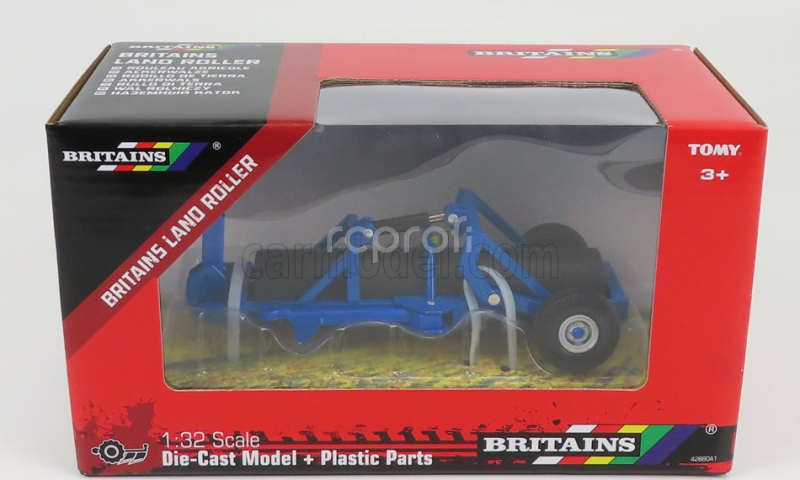 Britains Accessories Rullo Di Terra - Land Roller 1:32 Blue