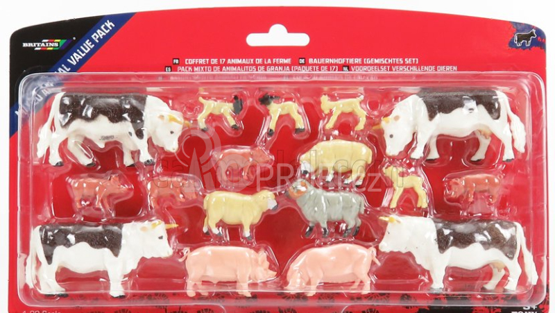 Britains Accessories Set 17x Animals - Animali 1:32 Různé