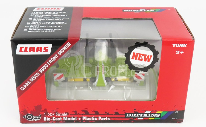 Britains Claas Disco 3600 Front Mower 2012 1:32 Zelená