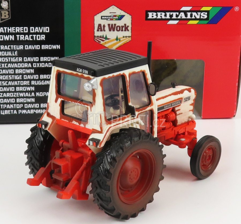 Britains David brown 1210 Tractor 1979 1:32 Červená Bílá