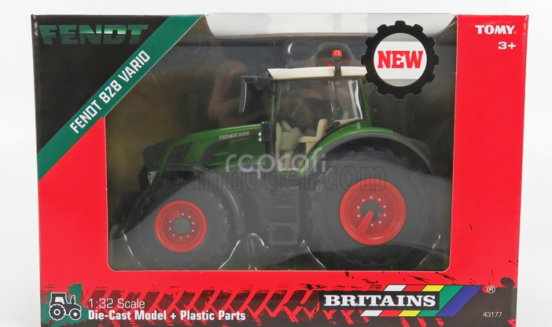 Britains Fendt 828 Vario Tractor 2015 1:32 Zelená Bílá Černá