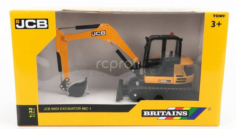 Britains JCB 86c-1 Escavatore Cingolato Tractor 2012 - Excavator 1:32 Žlutá Černá