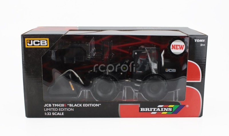 Britains JCB Tm420s Ruspa Gommata Black Edition - Tractor Scraper 1:32 Black