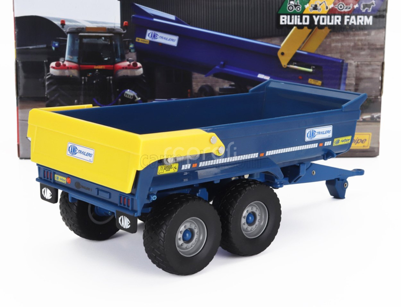 Britains Kane Dump Trailer - Carrello Cassone Ribaltabile 1:32 Modrá Žlutá