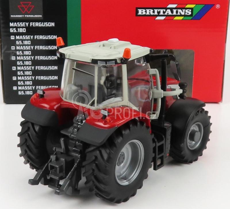 Britains Massey ferguson 65.180 Tractor 2018 1:32 Červená Šedá