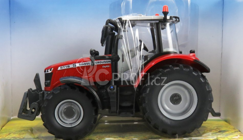 Britains Massey ferguson 6718 Tractor 2016 1:32 Červená Stříbrná