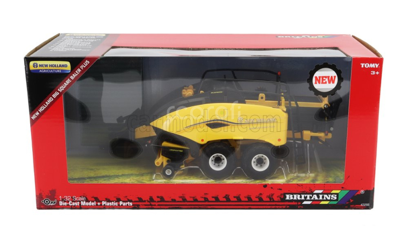Britains New holland Trailer Big Square Baler Plus 1:32 Žlutá Černá