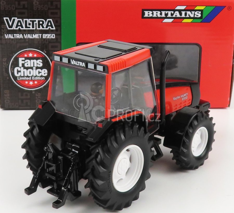 Britains Valtra 8950 Valmet Tractor 1996 1:32 Oranžová Černá