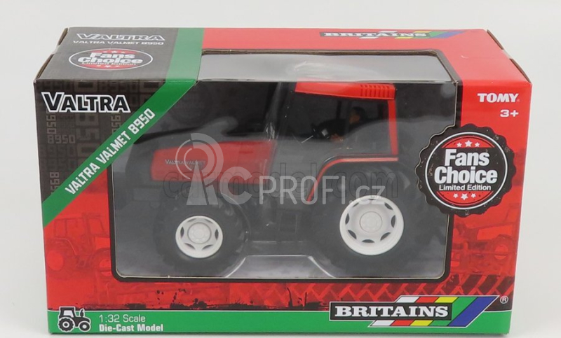 Britains Valtra 8950 Valmet Tractor 1996 1:32 Oranžová Černá