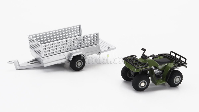 Britains Yamaha Quad 4x4 With Trailer 2009 1:32 Zelené Stříbro