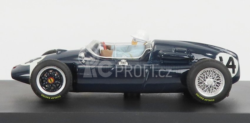 Brumm Cooper F1  T51 N 14 Winner Italy Gp 1959 Stirling Moss - With Driver Figure 1:43 Blue