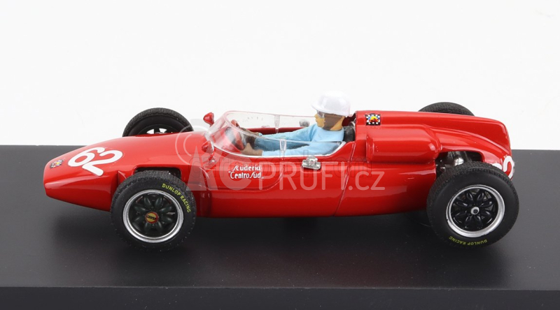 Brumm Cooper F1  T53 Maserati N 62 Italy Gp 1961 L.bandini - With Driver Figure 1:43 Red