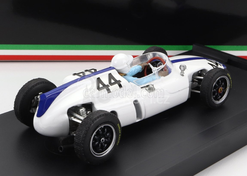 Brumm Cooper F1  T56 N 44 Belgium Gp 1961 M.gregory - With Driver Figure 1:43 Bílá Modrá