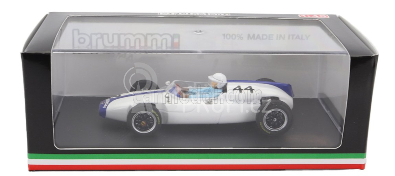 Brumm Cooper F1  T56 N 44 Belgium Gp 1961 M.gregory - With Driver Figure 1:43 Bílá Modrá