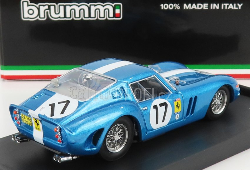 Brumm Ferrari 250 Gto 3.0l V12 Coupe Team N.a.r.t. N 17 1:43, světle modrá
