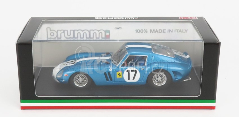 Brumm Ferrari 250 Gto 3.0l V12 Coupe Team N.a.r.t. N 17 1:43, světle modrá