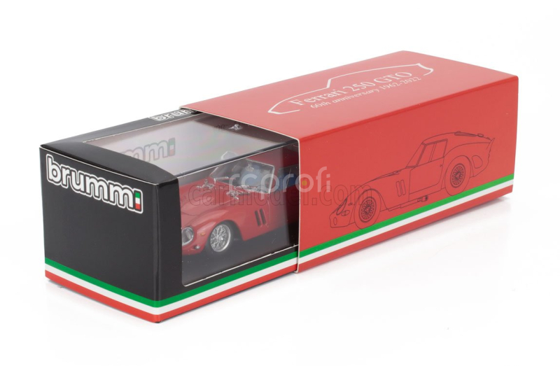 Brumm Ferrari 250 Gto Coupe Prova Modena 1962 1:43 Red